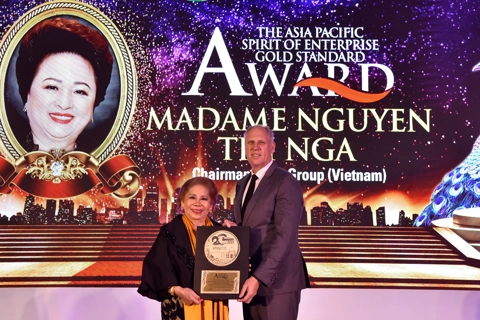BRG Group’s Chairwoman Nguyen Thi Nga wins major prizes at Asian Golf Awards 2019