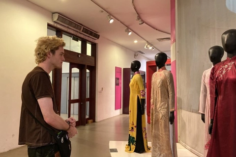 Iconic Ao Dai in different periods displayed at museum in Hanoi