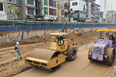 Elevated section of Hanoi’s French-funded metro line to be soon completed