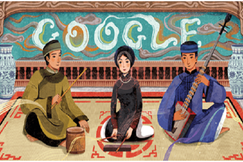 Google Doodles honor Vietnam's ca tru singing