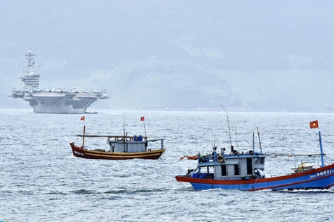 US aircraft carrier visit contributes to regional peace, security: Spokesperson