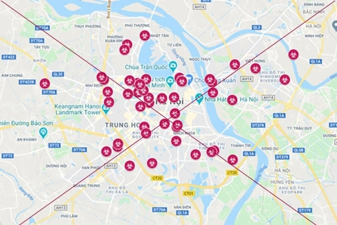 Hanoi Covid-19 map is inaccurate: Hanoi police