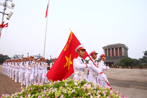 Flag raising ceremony in Ba Dinh Square to mark National Day