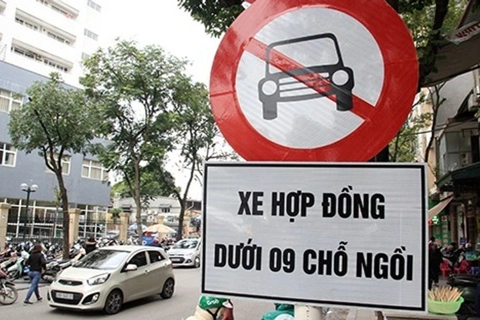 Hanoi restores ban on taxis and ride-hailing cars on ten streets