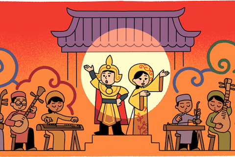 Google Doodle celebrates Vietnamese folk opera