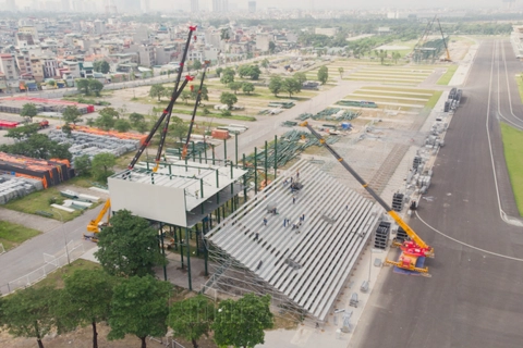 Hanoi dismantles Formula One race track infrastructure