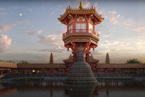 Visitors can visit One Pillar Pagoda in Hanoi via virtual reality technology