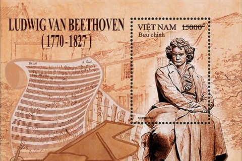 Stamp set on the great composer Beethoven to be issued