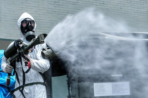 [Photo Essay] Vietnam’s largest cancer hospital disinfected after lockdown