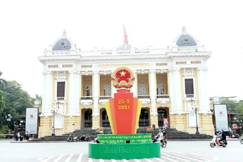 Streets of Hanoi brightened up to welcome the national election