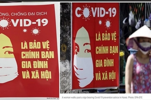 Vietnam propaganda poster against Covid-19 got twisted