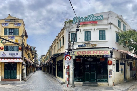 Hanoi's desolate Old Quarter amidst social distancing period