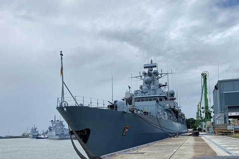 German warship sails for South China Sea after two decades 