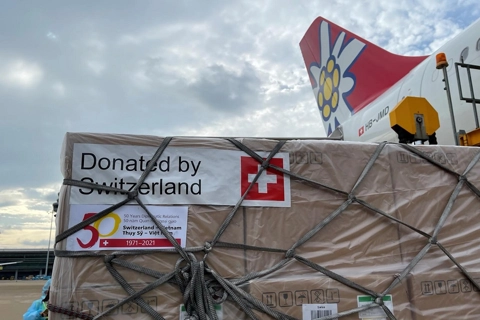 Switzeland's Covid relief arrives in Vietnam