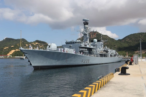 UK Royal navy ship HMS Richmond visits Viet Nam