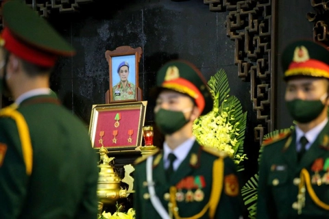 Funeral of Vietnamese peacekeeper die on duty 