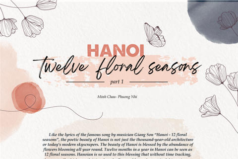 [Infographic]Hanoi - twelve floral seasons - Part 1