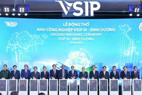 Construction of US$280-million Vietnam-Singapore Industrial Park III kicks off