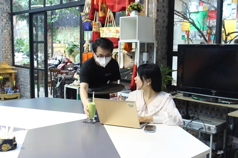 Unique café where customers order by hand