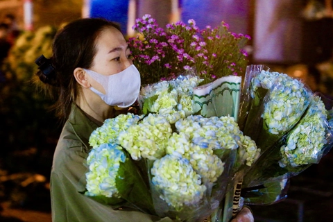 Bustling Quang Ba Flower Market before Vietnamese Women’s Day