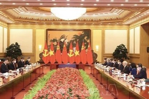 Vietnam gives top priority to developing ties with China: Party leader