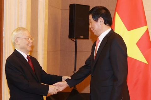 Party chief affirms support for Vietnam-China legislative ties