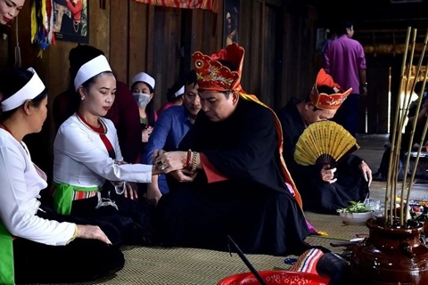 Mo Muong folk performance ritual becomes national intangible cultural heritage