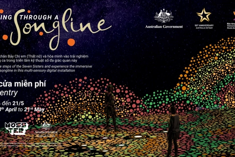 Light projecting installation to tell Australian history in Hanoi