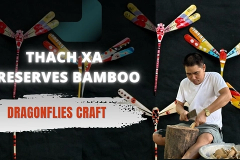 Thach Xa preserves bamboo dragonfly craft 