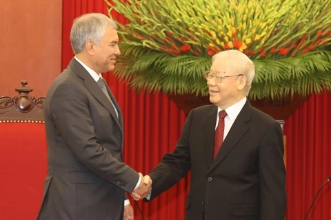 Vietnam's Party chief sees progressive relations with Russia