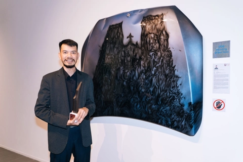 Artwork depicting Hanoi's St. Joseph's Cathedral on bonnet wins UOB Painting Award