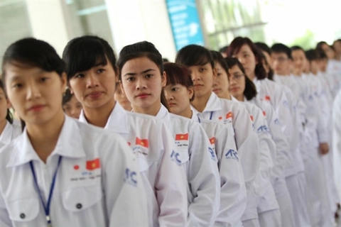 Vietnam sends record workers to Japan