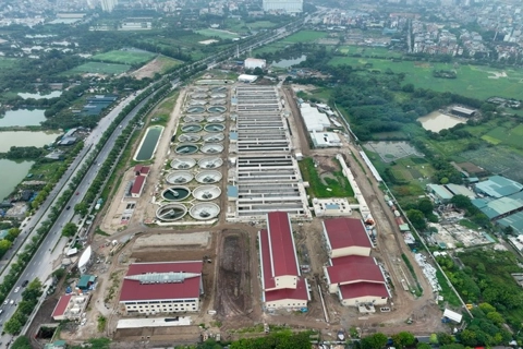 Construction accelerated for Hanoi's largest wastewater treatment plant