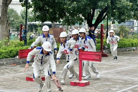 Hanoi's narrow alleyways make firefighting and rescue challenging 