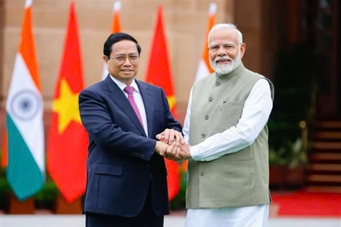 Vietnam, India release joint statement to boost bilateral relations
