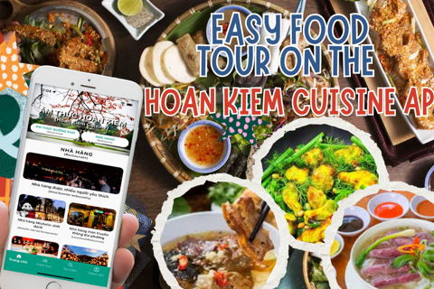 Easy food tour on the Hoan Kiem cuisine app