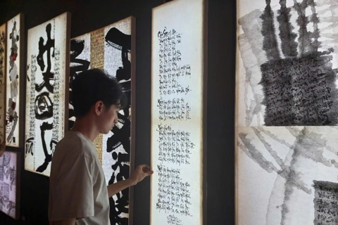 Explore calligraphic art exhibition inspired by Vietnam's first university