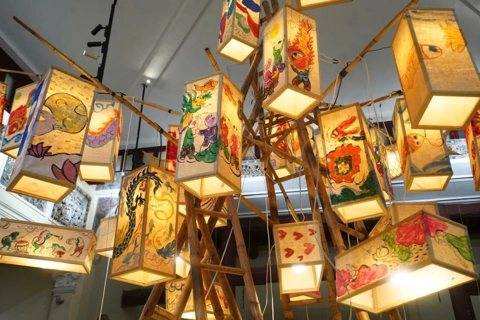 Mid-Autumn Festival-inspired art on display in Hanoi's Old Quarter