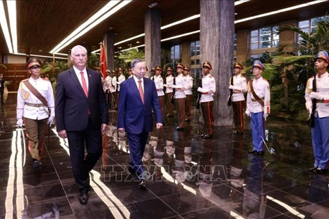 Cuba holds grand welcome ceremony for General Secretary and President To Lam