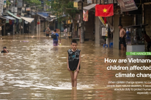 How are Vietnamese children affected by climate change?