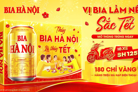 Bia Ha Noi brings you golden luck in Lunar New Year