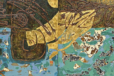 Lacquer painting exhibition celebrates Hanoi artists