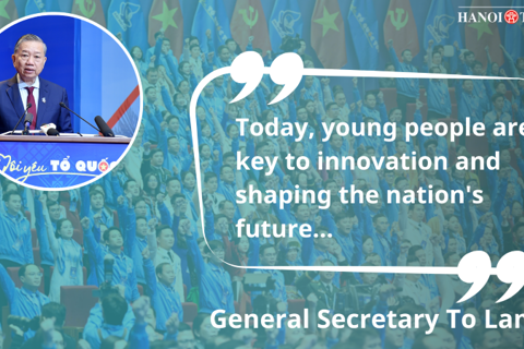 Party Chief about youth and their role in Vietnam’s growth