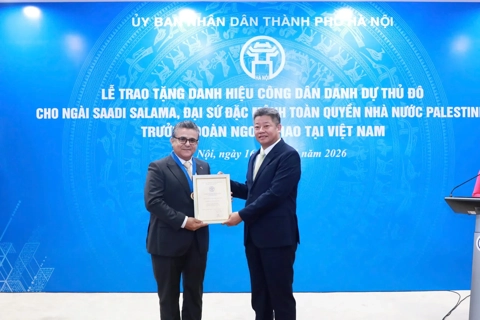 Hanoi honors Palestinian ambassador for decades of service and deep ties to capital