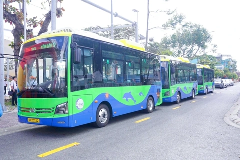 First electric bus route operated in Con Dao Island
