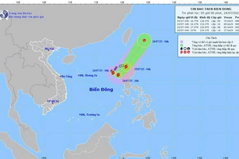 Another storm brews in East Sea, flash floods warned for northern Vietnam
