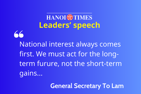 General Secretary To Lam on national future