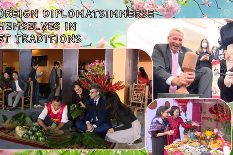 Foreign diplomats immerse in Tet traditions