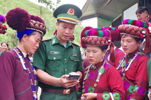 Lai Chau Border Guards bring digital tools closer to daily life along the frontier
