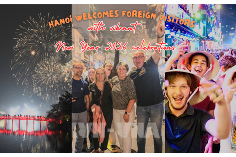 Hanoi welcomes foreign visitors with vibrant New Year 2026 celebrations
